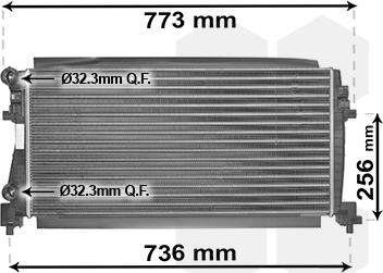 TQ TQ-58002340 - Радиатор, охлаждение двигателя abcparts.ee