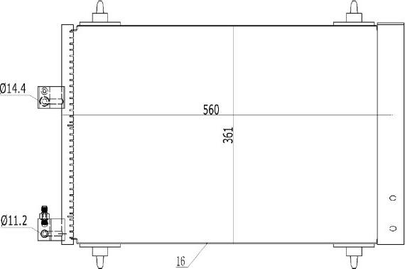 TQ TQ-HL-116 - Конденсатор кондиционера abcparts.ee
