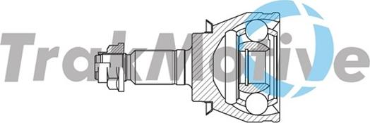 TrakMotive 40-0809 - Комплект ШРУСа, приводной вал, шарнир abcparts.ee