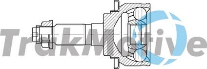 TrakMotive 40-0837 - Комплект ШРУСа, приводной вал, шарнир abcparts.ee