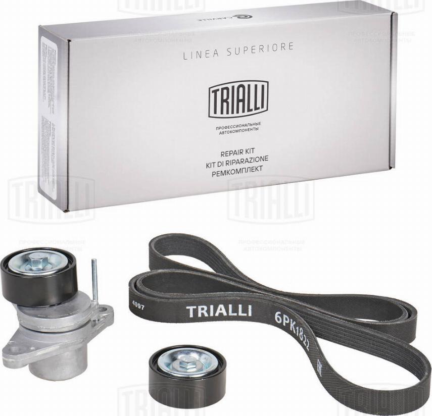 Trialli GD 717 - Поликлиновый ременный комплект abcparts.ee