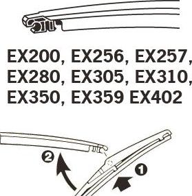 Trico EX257 - Щетка стеклоочистителя abcparts.ee