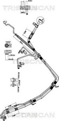 Triscan 9010 16055 - Трубопровод высокого / низкого давления, кондиционер abcparts.ee