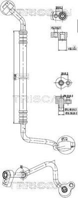 Triscan 9010 16012 - Трубопровод высокого / низкого давления, кондиционер abcparts.ee