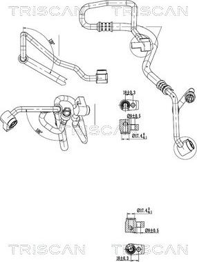 Triscan 9010 16039 - Трубопровод высокого / низкого давления, кондиционер abcparts.ee
