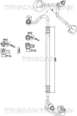 Triscan 9010 16037 - Трубопровод высокого / низкого давления, кондиционер abcparts.ee