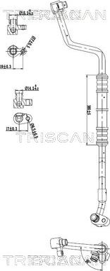 Triscan 9010 11005 - Трубопровод высокого / низкого давления, кондиционер abcparts.ee