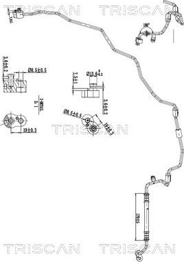 Triscan 9010 29018 - Трубопровод высокого / низкого давления, кондиционер abcparts.ee