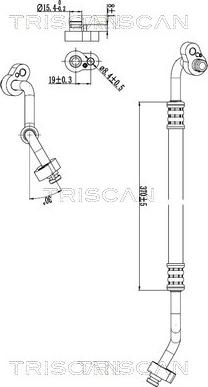 Triscan 9010 29012 - Трубопровод высокого / низкого давления, кондиционер abcparts.ee