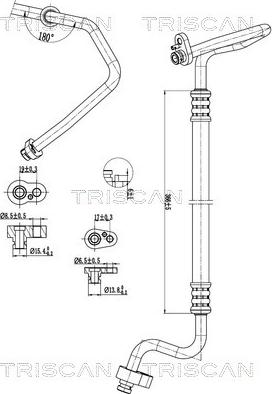 Triscan 9010 29032 - Трубопровод высокого / низкого давления, кондиционер abcparts.ee