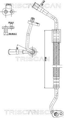 Triscan 9010 28086 - Трубопровод высокого / низкого давления, кондиционер abcparts.ee
