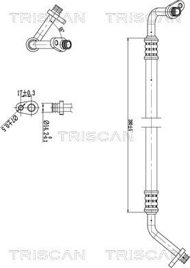 Triscan 9010 28032 - Трубопровод высокого / низкого давления, кондиционер abcparts.ee
