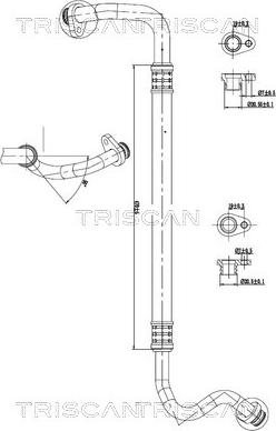 Triscan 9010 28028 - Трубопровод высокого / низкого давления, кондиционер abcparts.ee