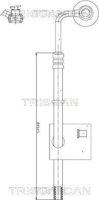 Triscan 8516 29030 - Гидравлический шланг, рулевое управление abcparts.ee
