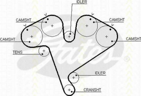 Triscan 8645 5453xs - Зубчатый ремень ГРМ abcparts.ee