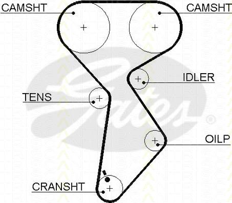 Triscan 8645 5432xs - Зубчатый ремень ГРМ abcparts.ee