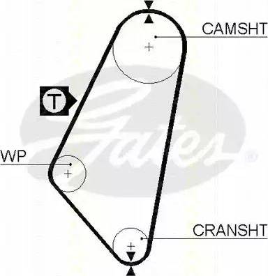 Triscan 8645 5052 - Зубчатый ремень ГРМ abcparts.ee