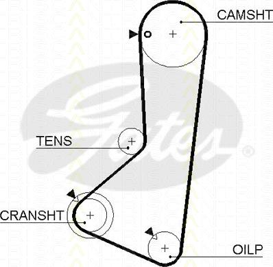 Triscan 8645 5075xs - Зубчатый ремень ГРМ abcparts.ee
