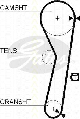 Triscan 8645 5263xs - Зубчатый ремень ГРМ abcparts.ee