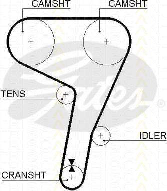 Triscan 8645 5279xs - Зубчатый ремень ГРМ abcparts.ee