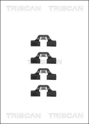 Triscan 8105 101605 - Комплектующие для колодок дискового тормоза abcparts.ee