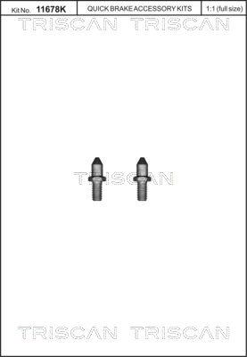Triscan 8105 116019 - Комплект болтов, тормозной диск abcparts.ee