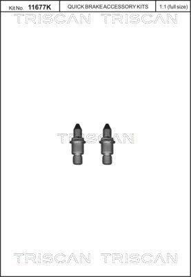 Triscan 8105 116018 - Комплект болтов, тормозной диск abcparts.ee