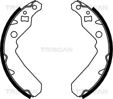 Triscan 8100 41615 - Комплект тормозных колодок, барабанные abcparts.ee