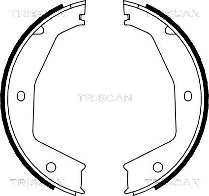 Triscan 8100 10034 - Комплект тормозов, ручник, парковка abcparts.ee