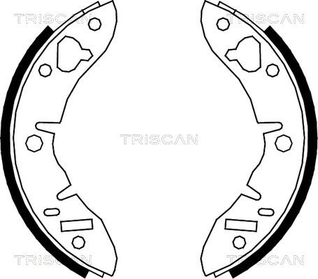 Triscan 8100 17003 - Комплект тормозных колодок, барабанные abcparts.ee