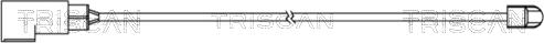 Triscan 8115 16004 - Сигнализатор, износ тормозных колодок abcparts.ee