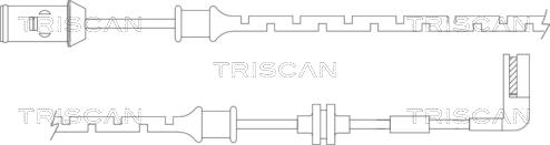 Triscan 8115 24015 - Сигнализатор, износ тормозных колодок abcparts.ee