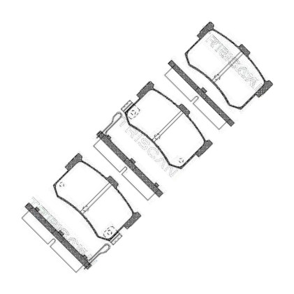 Triscan 8110 43016 - Тормозные колодки, дисковые, комплект abcparts.ee