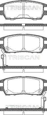 Triscan 8110 42003 - Тормозные колодки, дисковые, комплект abcparts.ee