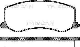 Triscan 8110 69005 - Тормозные колодки, дисковые, комплект abcparts.ee