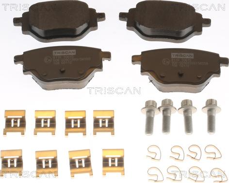 Triscan 8110 10615 - Тормозные колодки, дисковые, комплект abcparts.ee