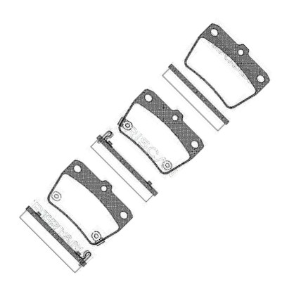 Triscan 8110 13025 - Тормозные колодки, дисковые, комплект abcparts.ee