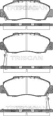 Triscan 8110 17009 - Тормозные колодки, дисковые, комплект abcparts.ee
