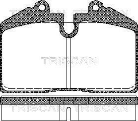 Triscan 8110 29165 - Тормозные колодки, дисковые, комплект abcparts.ee
