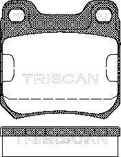 Triscan 8110 24866 - Тормозные колодки, дисковые, комплект abcparts.ee