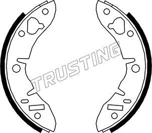 Trusting 007.008 - Комплект тормозных колодок, барабанные abcparts.ee