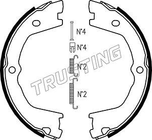 Trusting 034.110K - Комплект тормозов, ручник, парковка abcparts.ee
