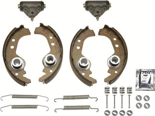 TRW BK1721 - Комплект тормозных колодок, барабанные abcparts.ee