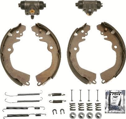 TRW BK2931 - Комплект тормозных колодок, барабанные abcparts.ee