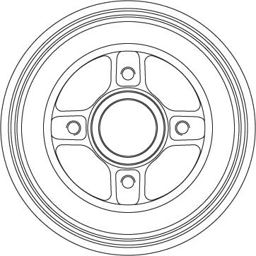 TRW DB4575B - Тормозной барабан abcparts.ee