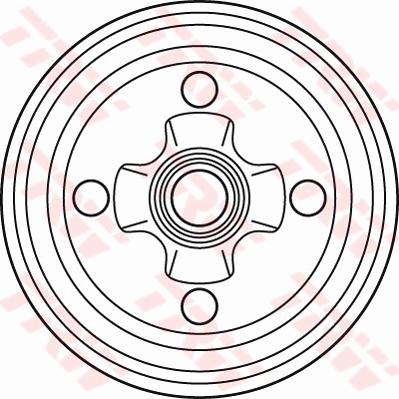 TRW DB4195B - Тормозной барабан abcparts.ee