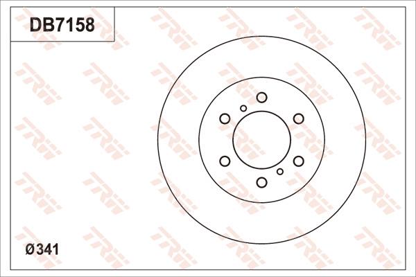 TRW DB7158 - Тормозной барабан abcparts.ee