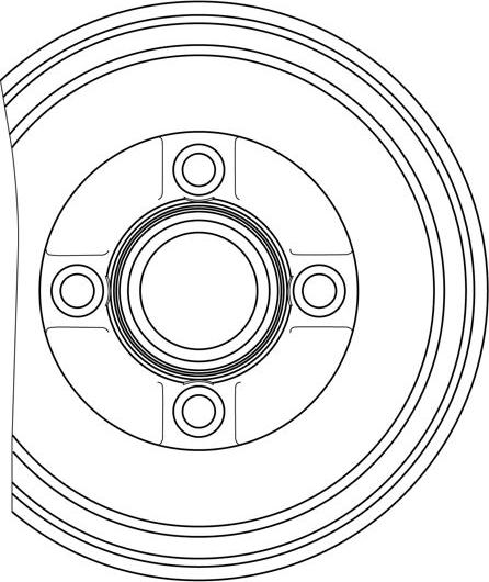 TRW DB7267BS - Тормозной барабан abcparts.ee