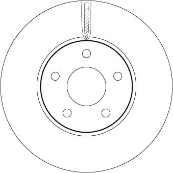 TRW DF6975 - Тормозной диск abcparts.ee