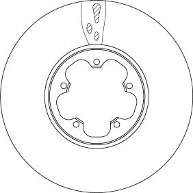 TRW DF6752S - Тормозной диск abcparts.ee